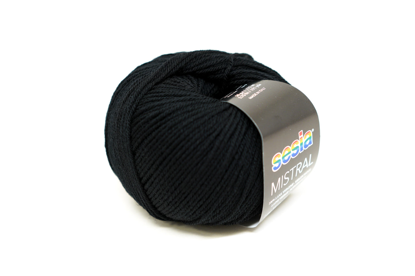 Black - 0067 - SESIA Mistral virgin wool 50g/175m