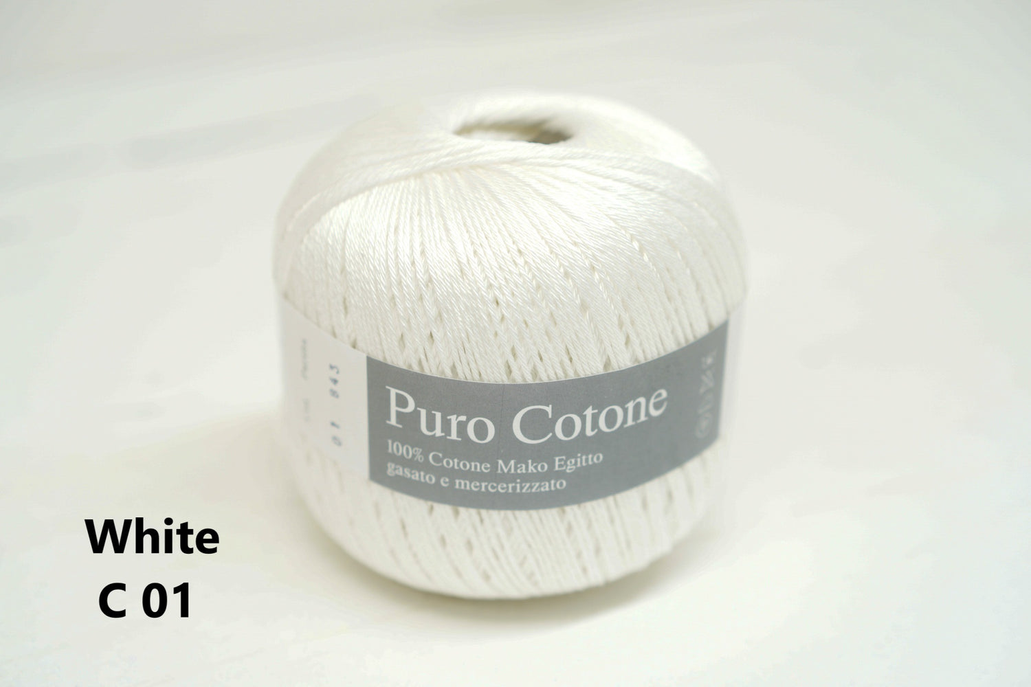 100% mercerised cotton 100g/272m  - 46 colors