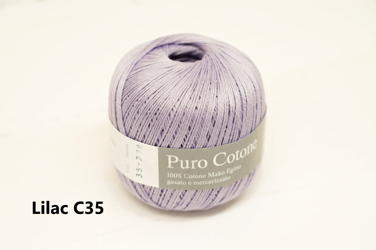 100% mercerised cotton 100g/272m  - 46 colors