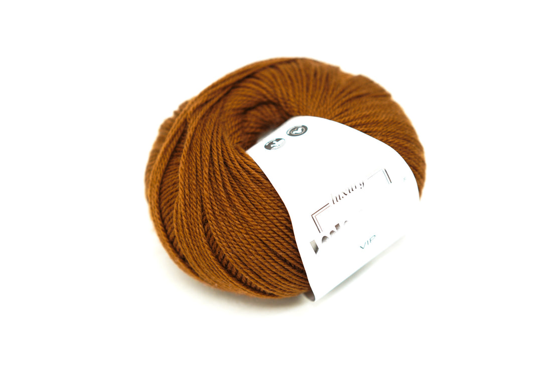 Caramel brown 14563 - Lana Gatto VIP – Merino Wool &amp; Cashmere Yarn - 50 g /200 m