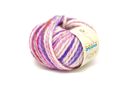 Purple - Hand-Dyed style Wool 70% Alpaca 30 Yarn - SESIA