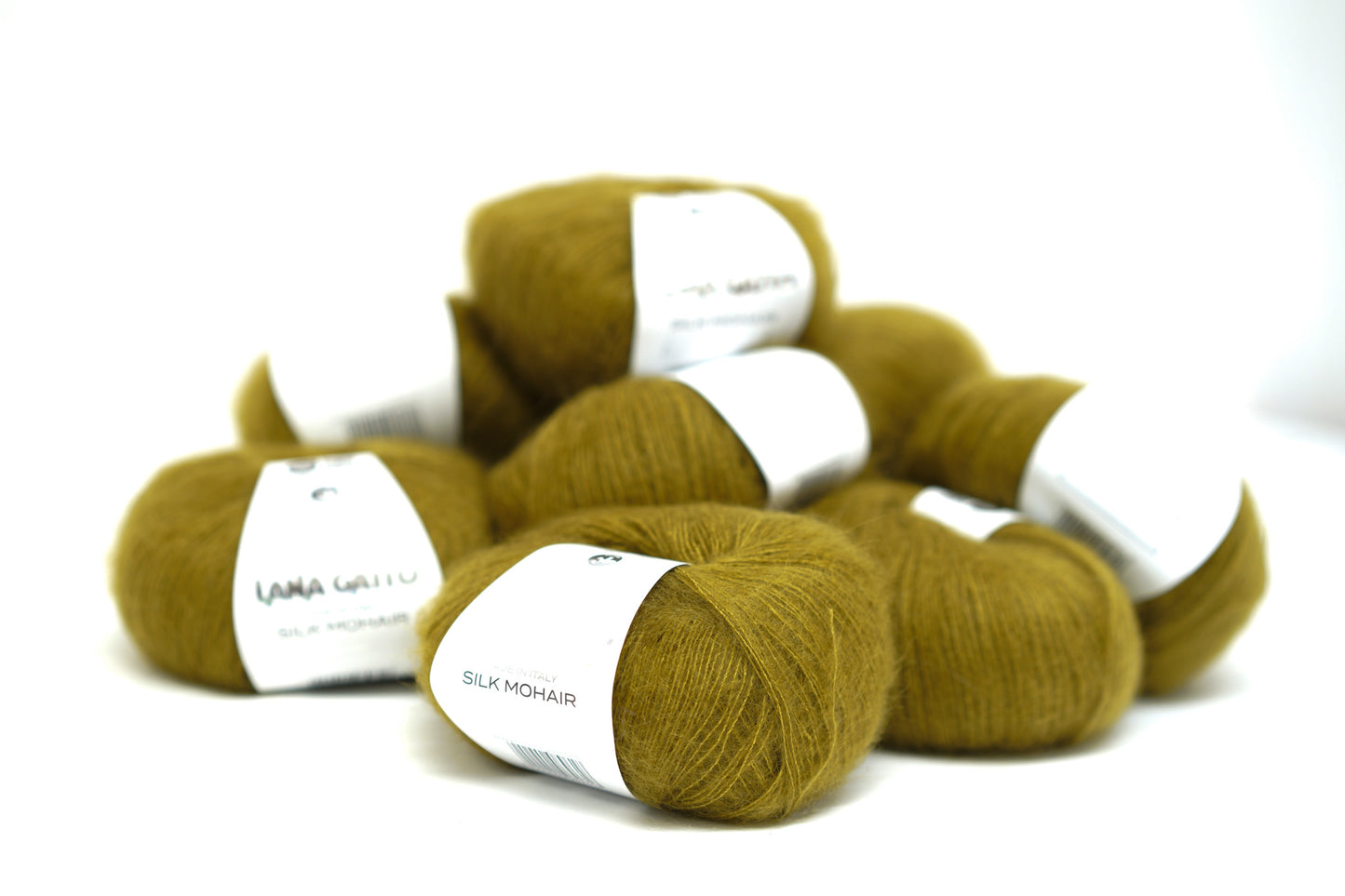 Moss green - 30142 - Lana Gatto lace Mohair Silk yarn