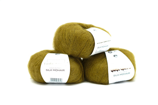 Moss green - 30142 - Lana Gatto lace Mohair Silk yarn