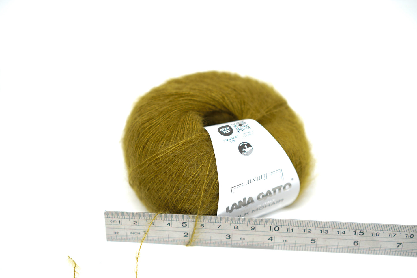 Moss green - 30142 - Lana Gatto lace Mohair Silk yarn