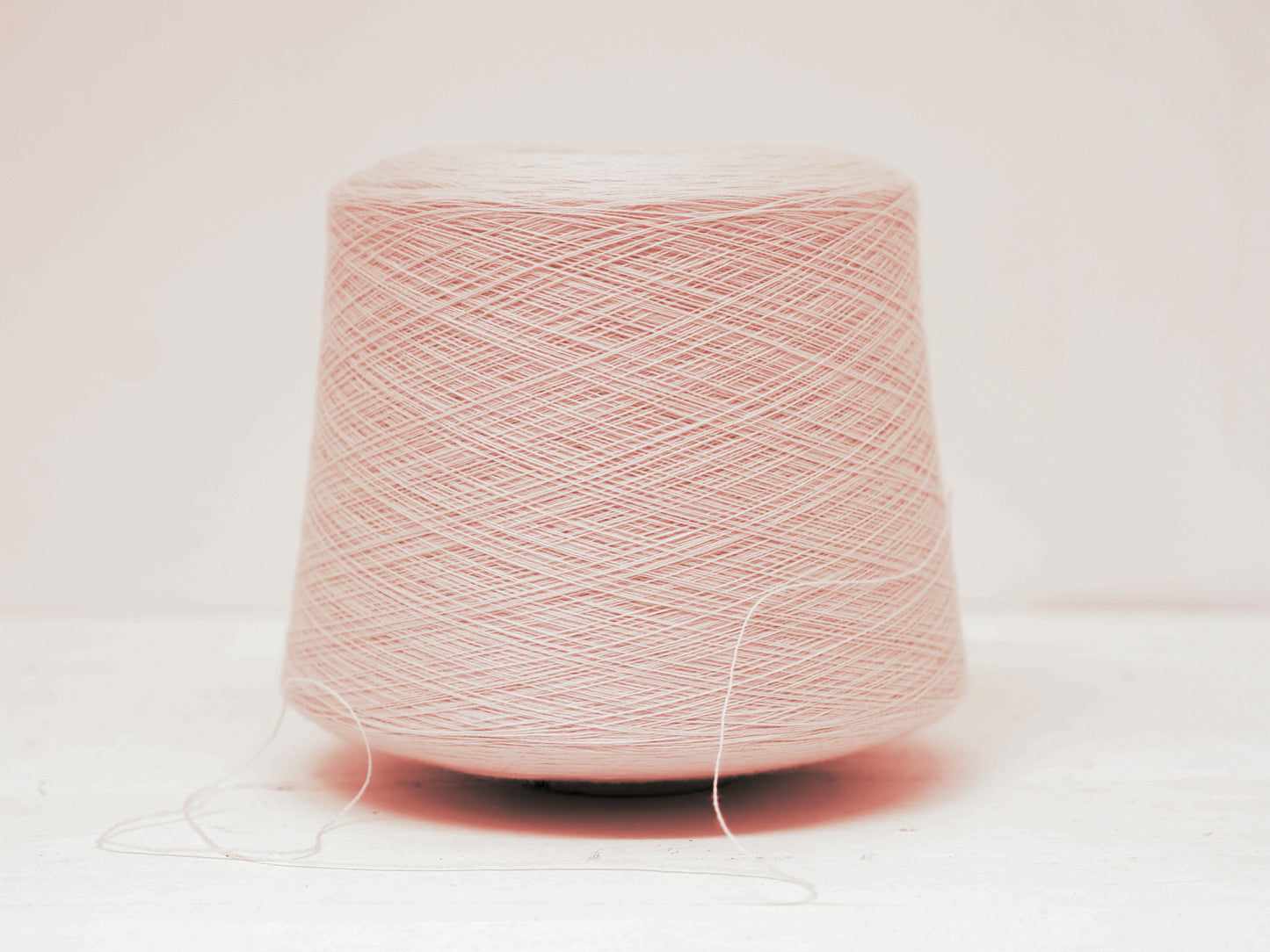 Lightest peach - 100% Extra Fine Merino Wool - Ultra Thin Lace - 100g/3.5oz