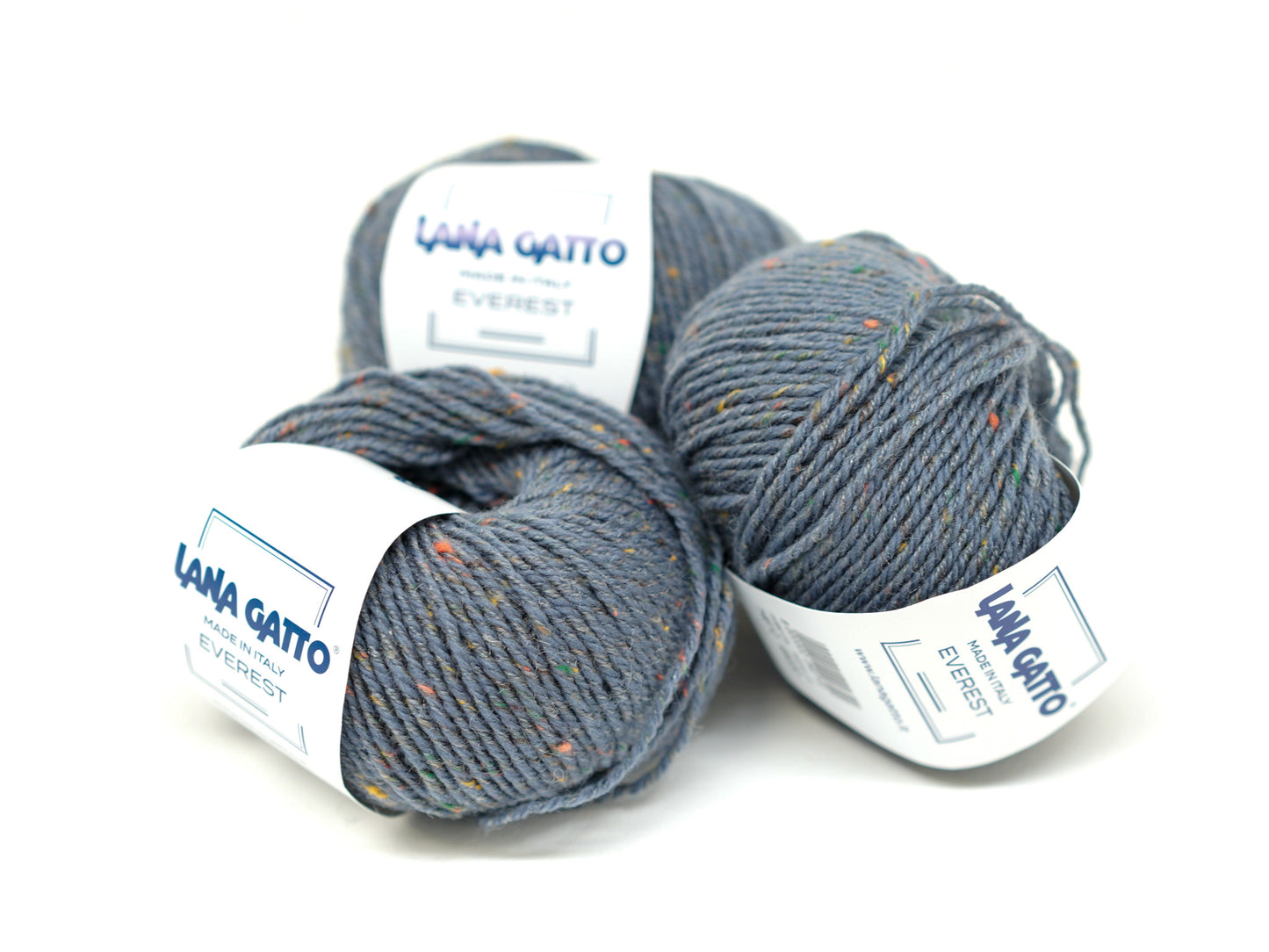 Steel blue tweed - Lana GATTO - Everest - wool yarn