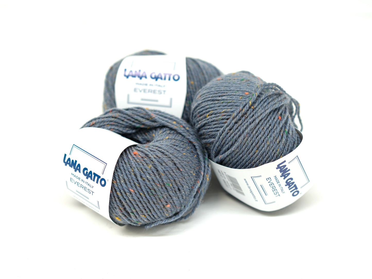 Steel blue tweed - Lana GATTO - Everest - wool yarn
