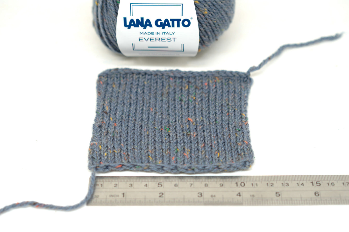 Steel blue tweed - Lana GATTO - Everest - wool yarn
