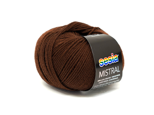 Brown - 0367 - SESIA Mistral virgin wool  50g./175m