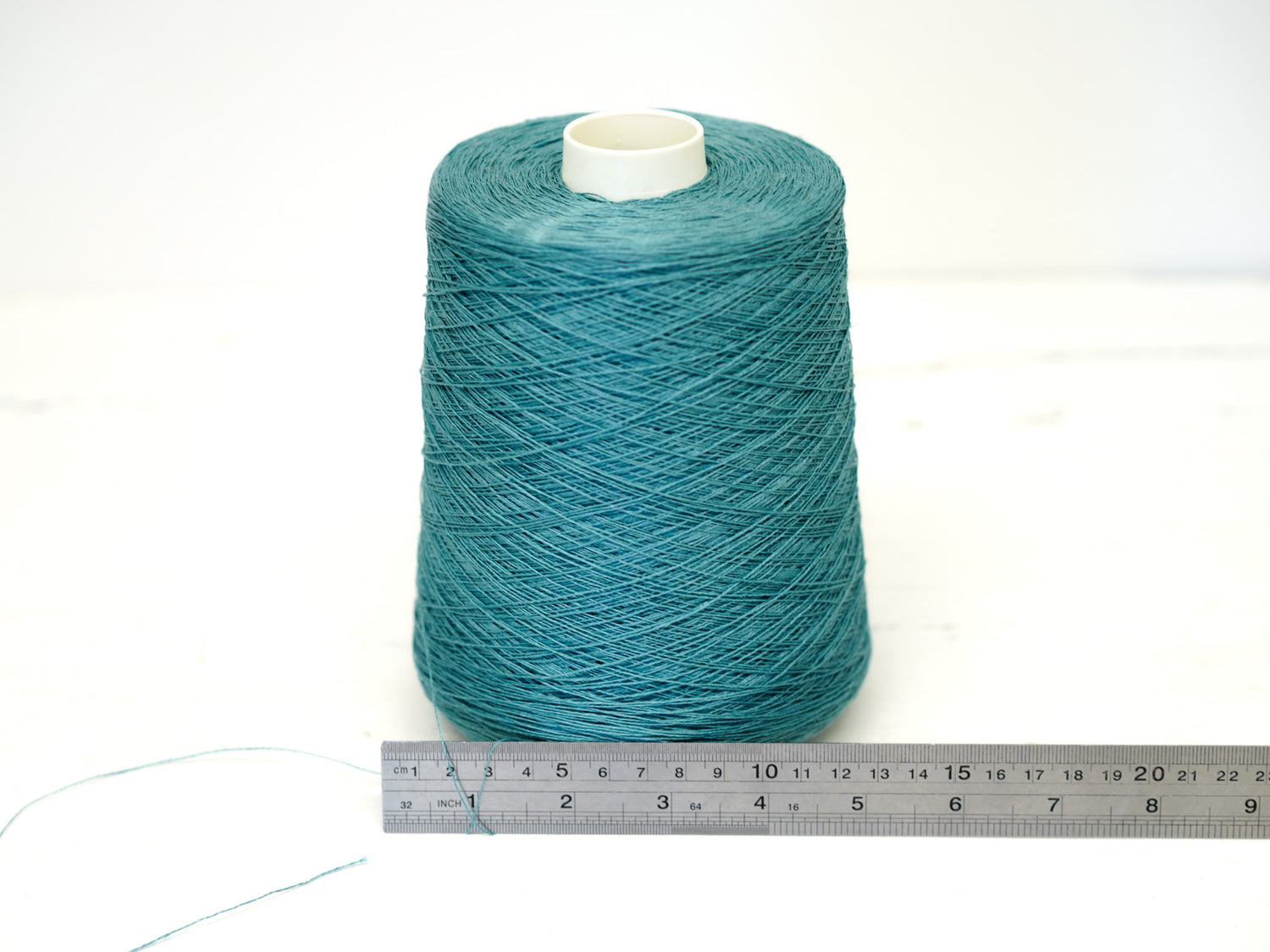 Mint blue Linen Yarn: Baltic Flax, Lace Knitting, Crochet (100g/1000m in Cone)