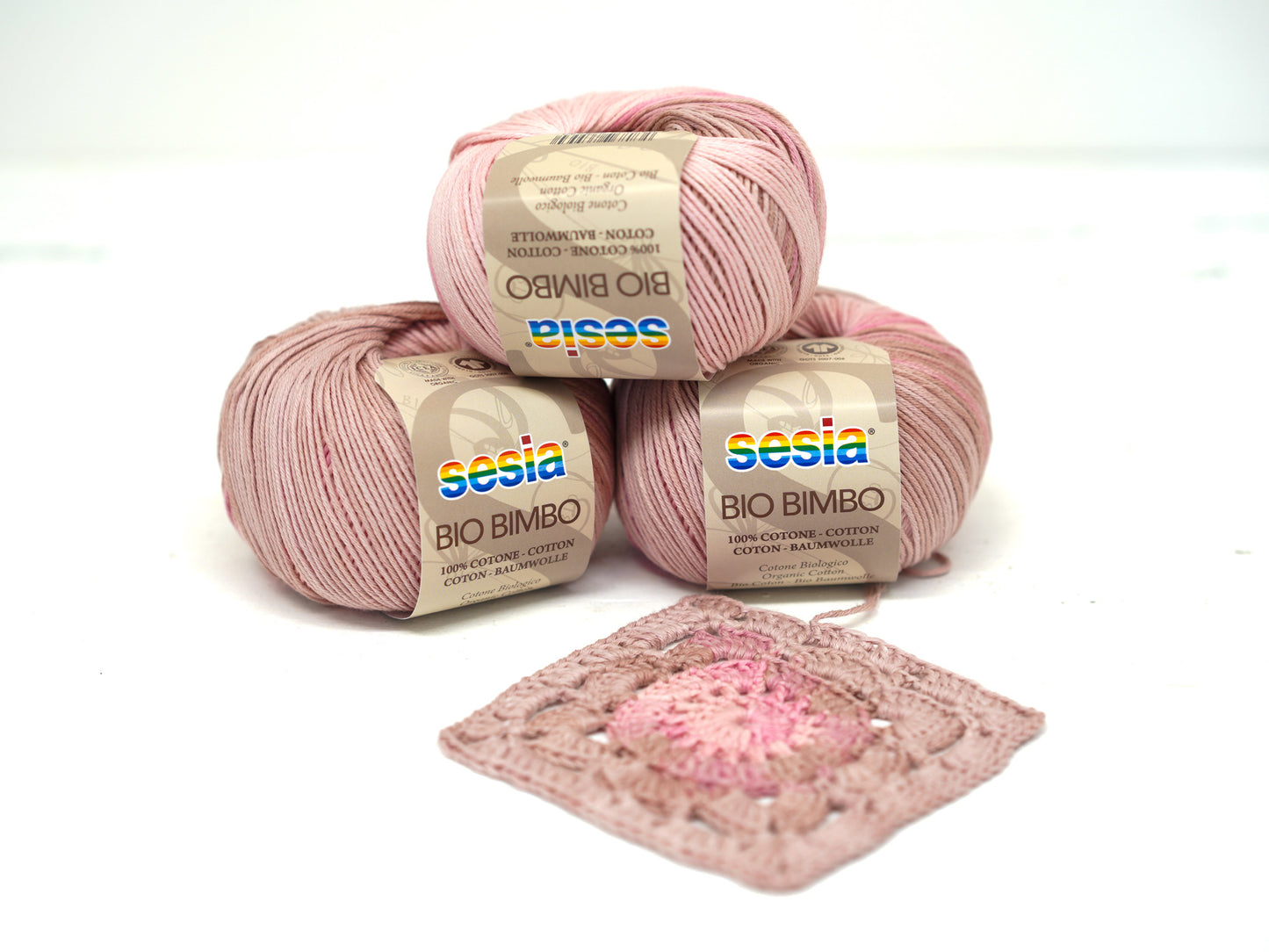 Ash rose SESIA Bio Bimbo - 100% Cotton - 50g / 180m