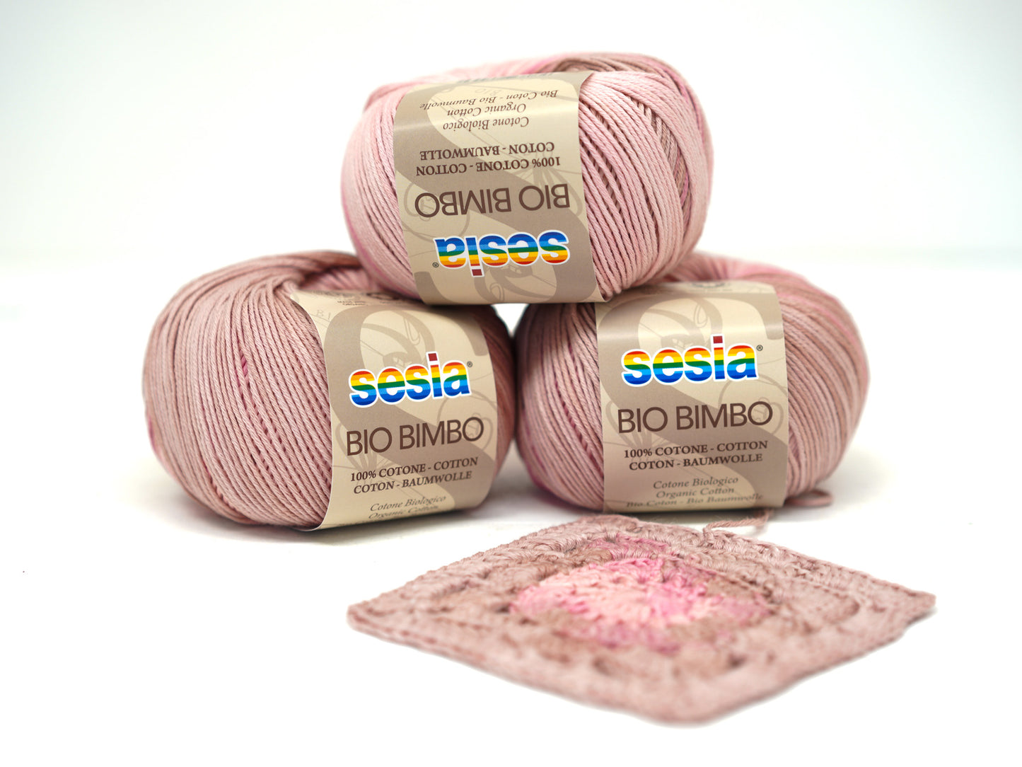 Ash rose SESIA Bio Bimbo - 100% Cotton - 50g / 180m