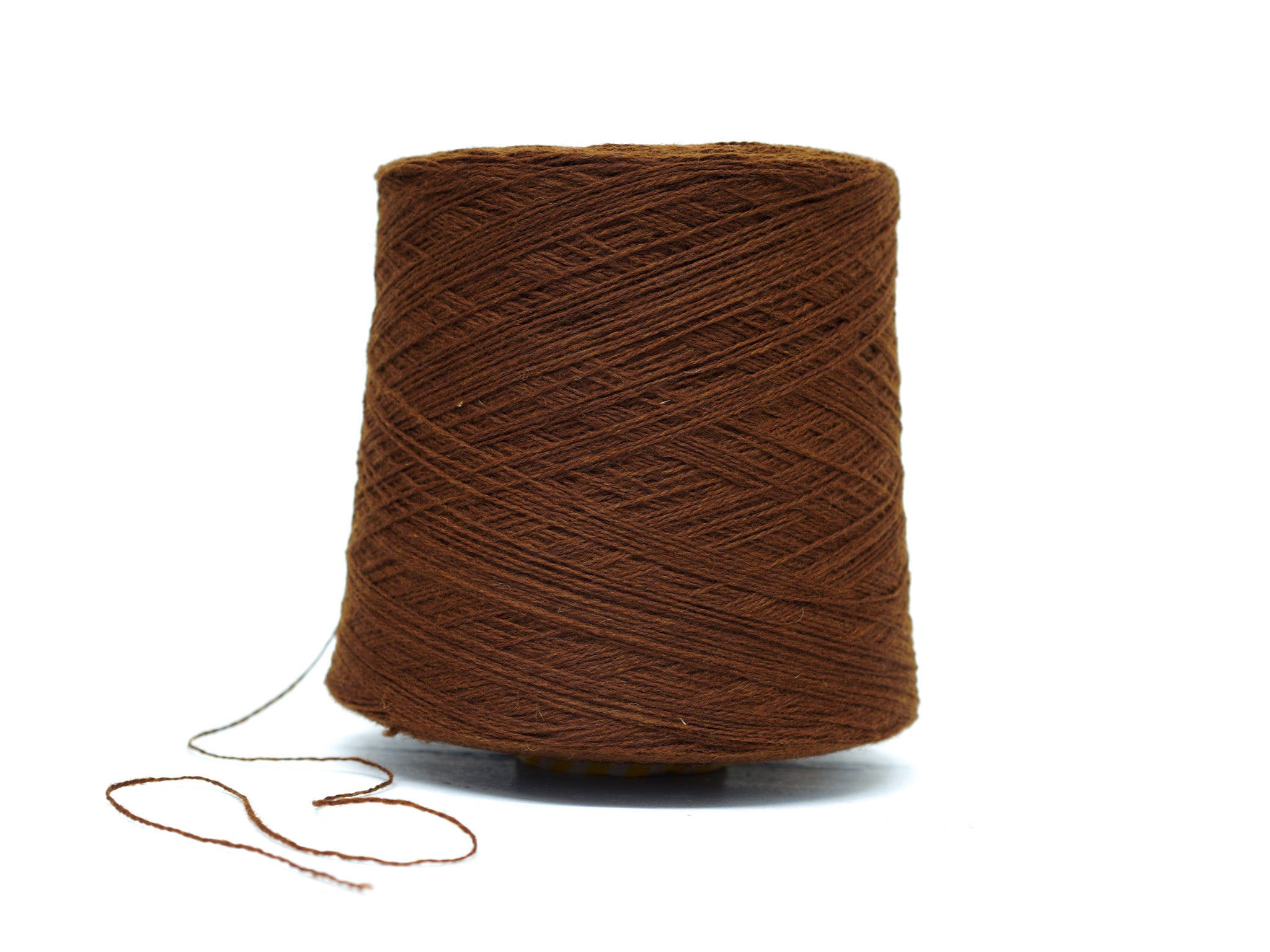 Caramel brown color wool in cone - 294