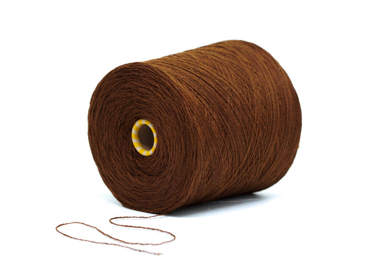Caramel brown color wool in cone - 294