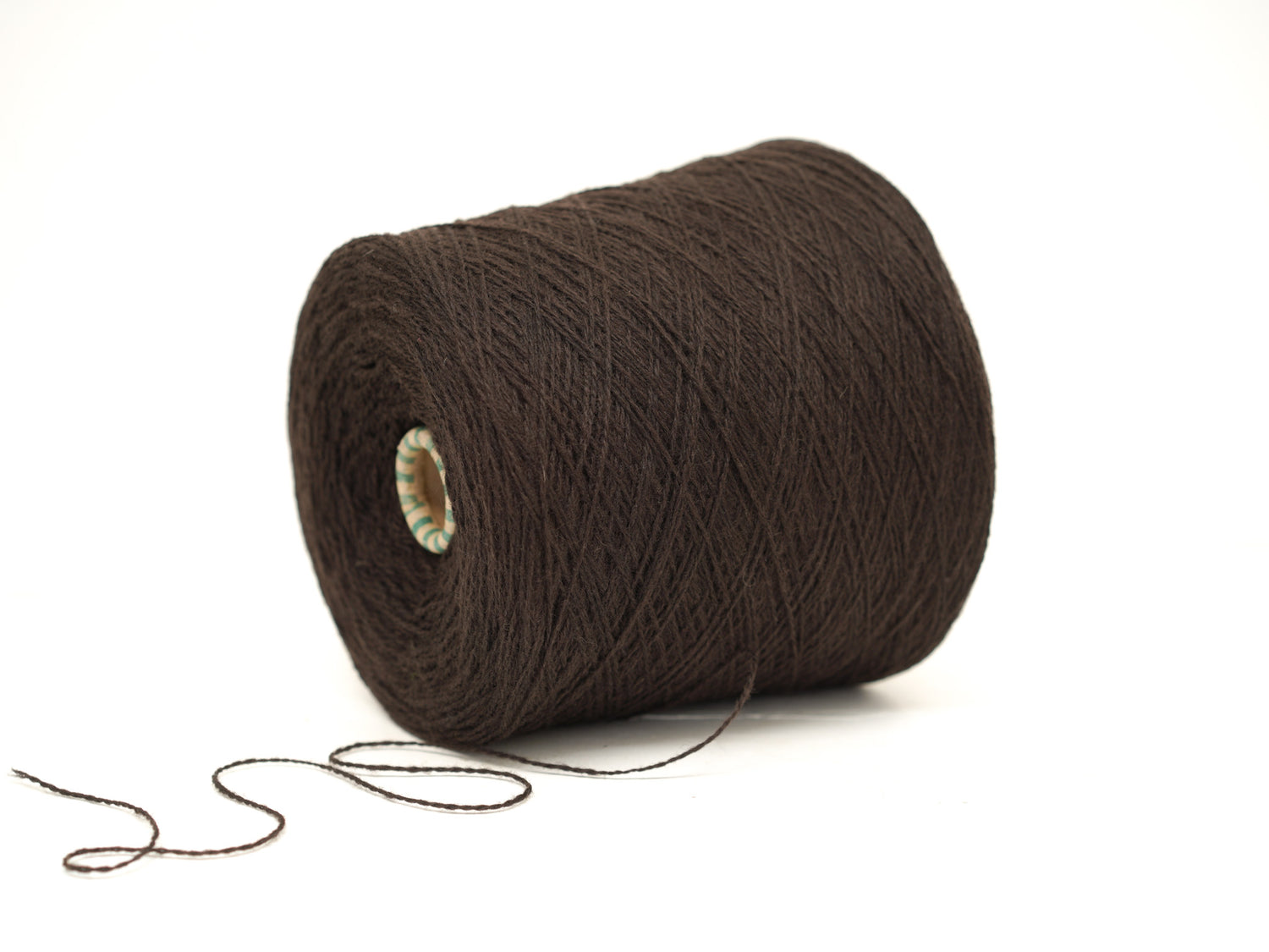 Dark brown color wool in cone - 269