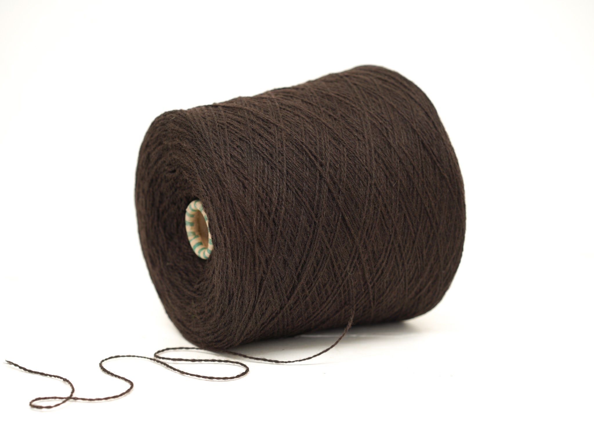 Dark brown color wool in cone - 269