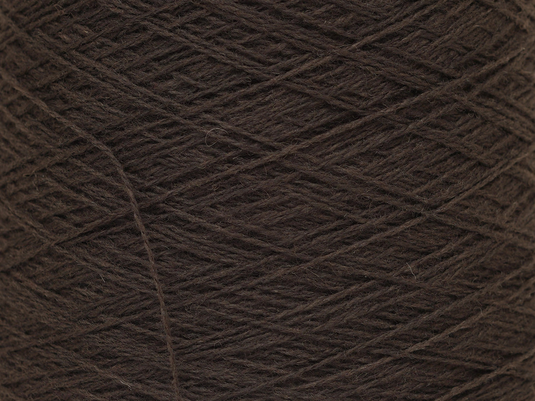 Dark brown color wool in cone - 269