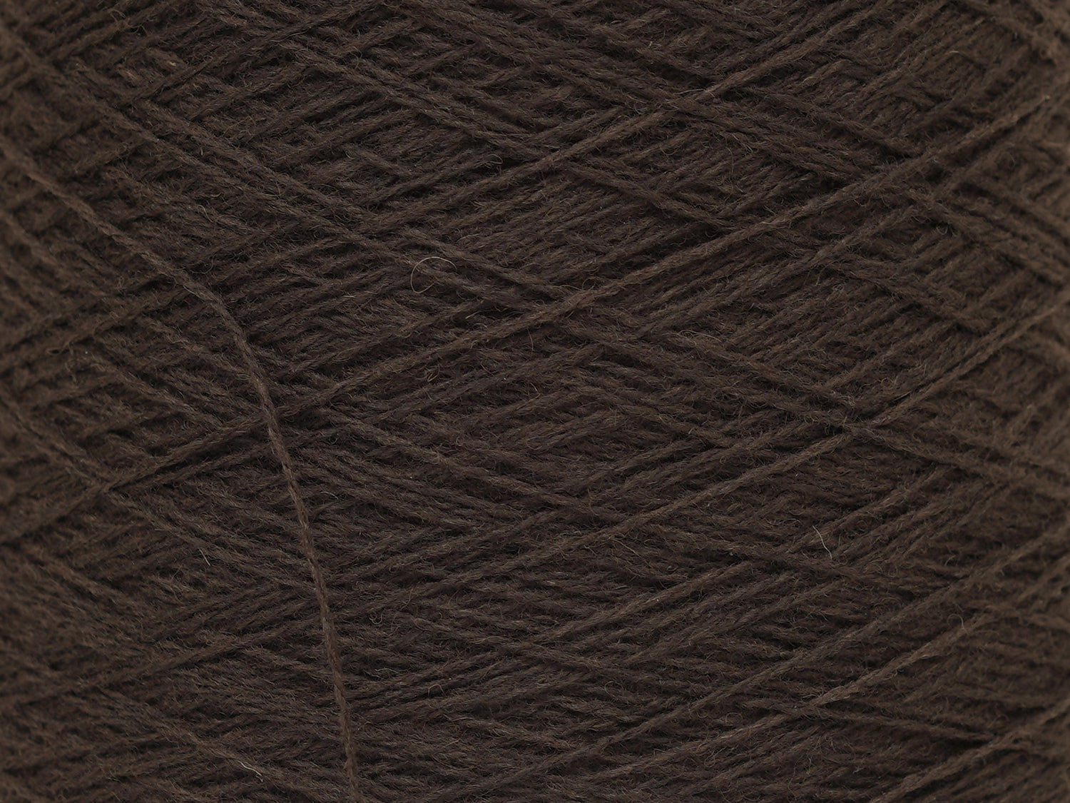 Dark brown color wool in cone - 269