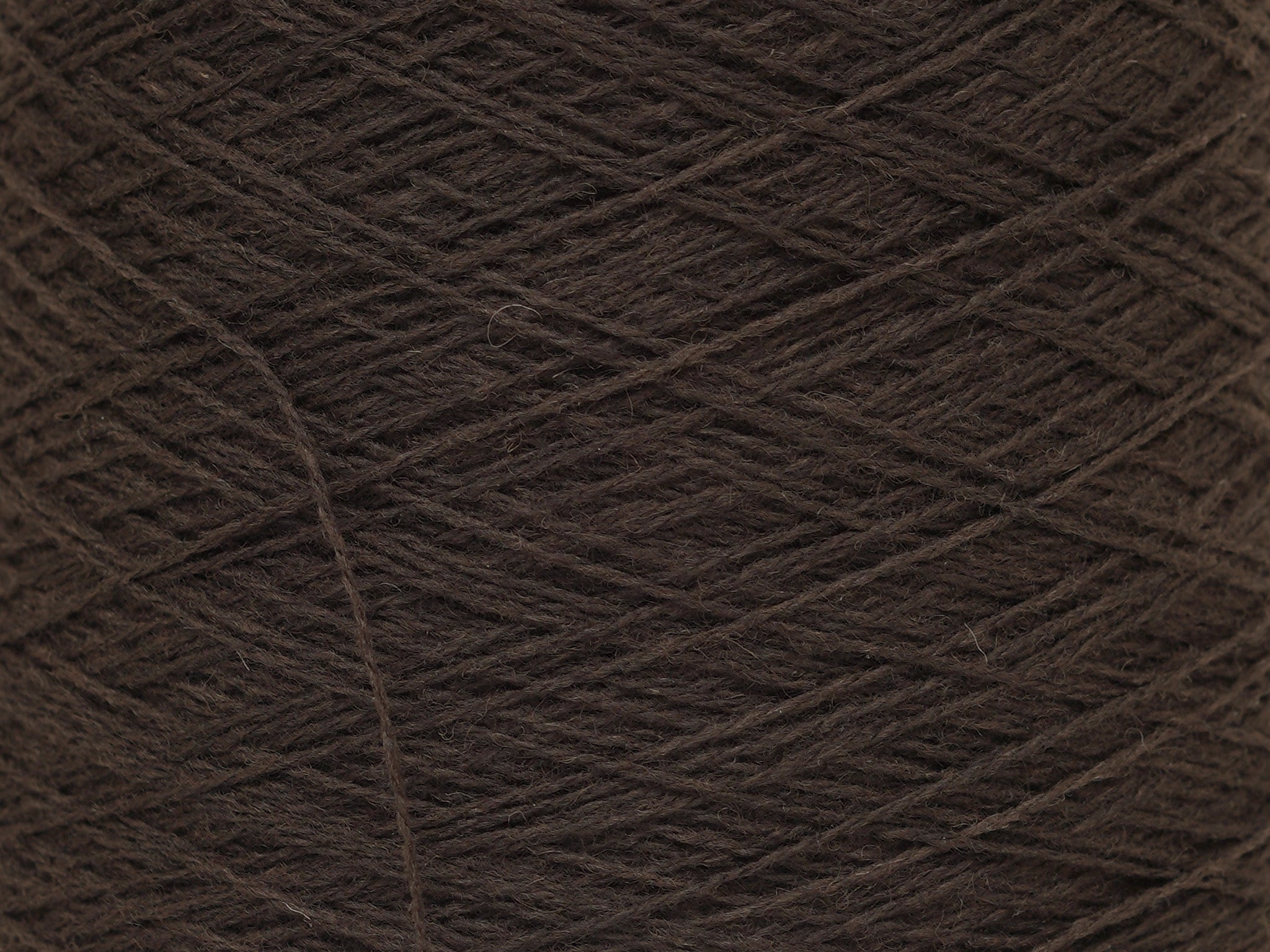 Dark brown color wool in cone - 269