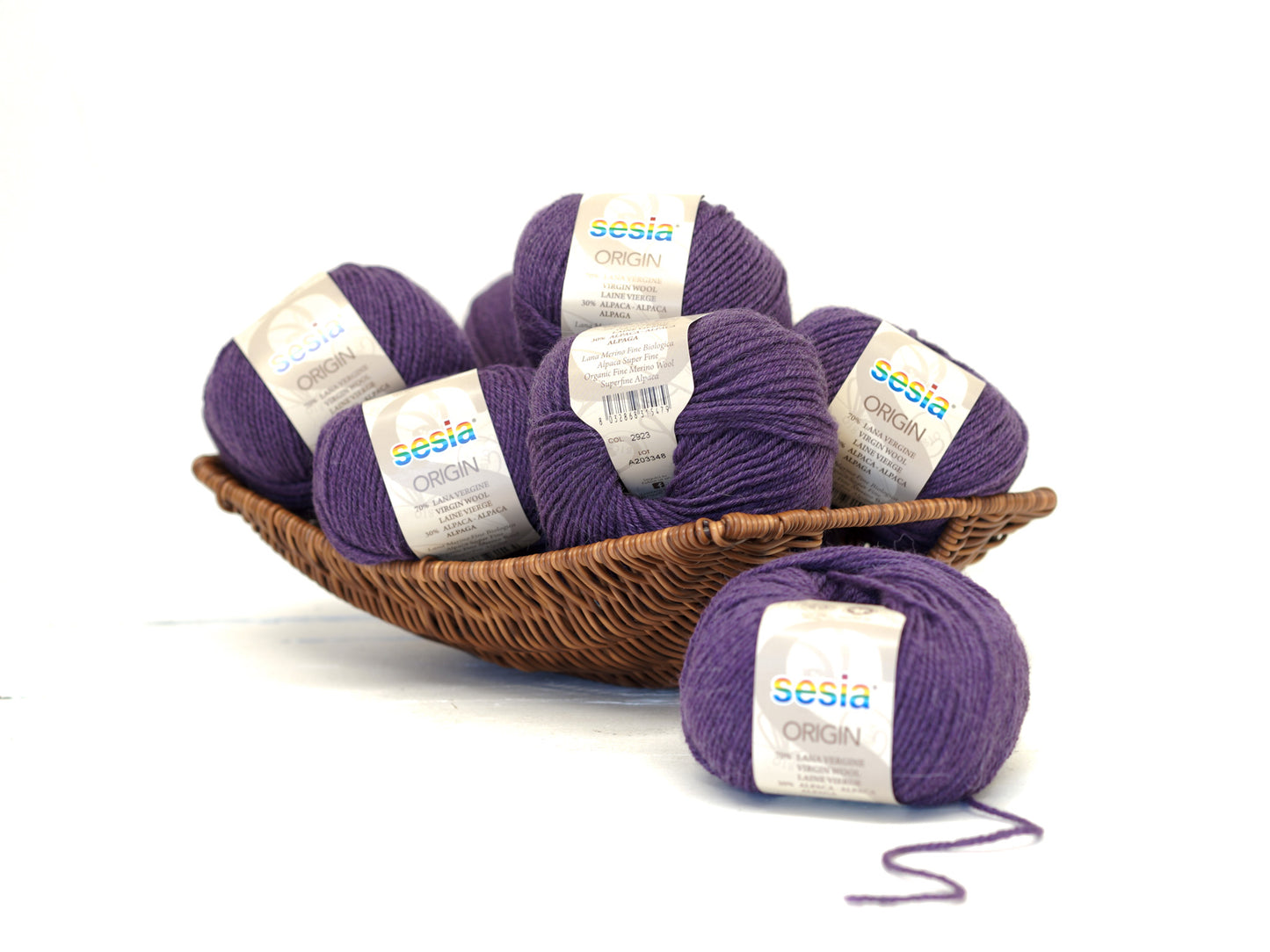 Purple SESIA Origin – 70% Virgin Wool Alpaca blend, 50g / 112m