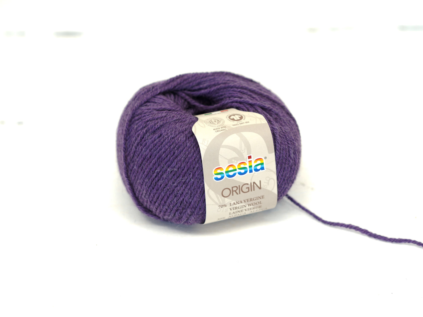 Purple SESIA Origin – 70% Virgin Wool Alpaca blend, 50g / 112m