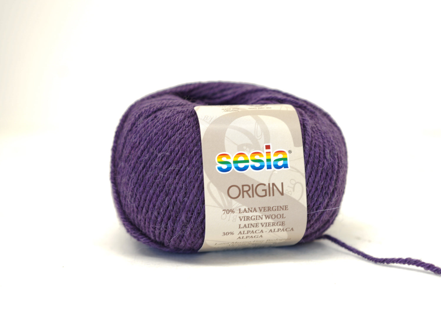 Purple SESIA Origin – 70% Virgin Wool Alpaca blend, 50g / 112m
