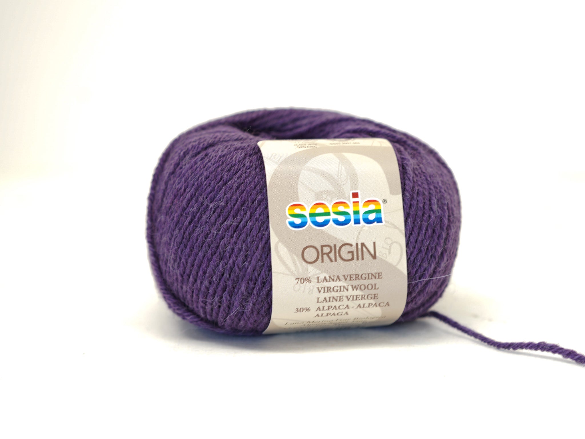 Purple SESIA Origin – 70% Virgin Wool Alpaca blend, 50g / 112m