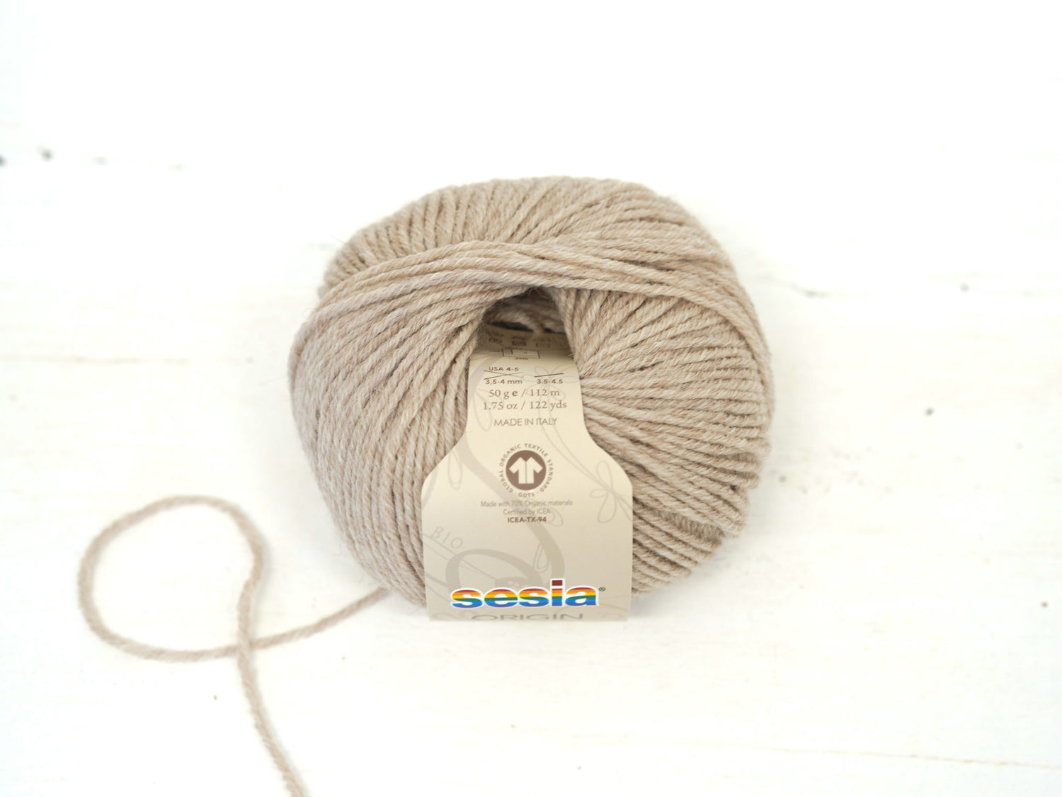 Beige SESIA Origin – 70% Virgin Wool Alpaca blend, 50g / 112m