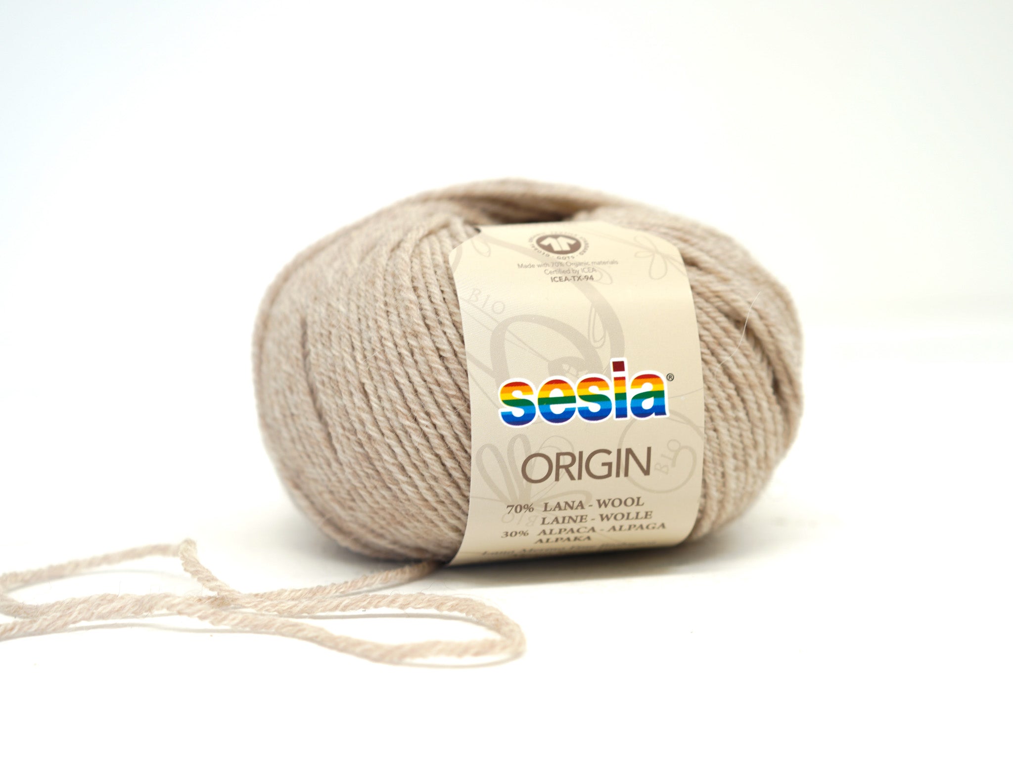 Beige SESIA Origin – 70% Virgin Wool Alpaca blend, 50g / 112m