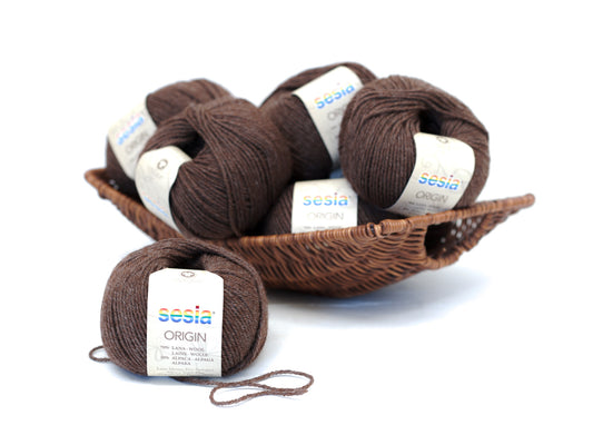 Grey-brown SESIA Origin – 70% Virgin Wool Alpaca blend, 50g / 112m