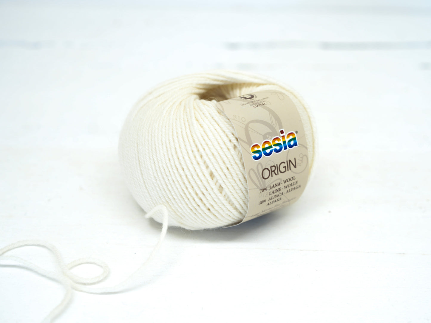 Milk white SESIA Origin – 70% Virgin Wool Alpaca blend, 50g / 112m
