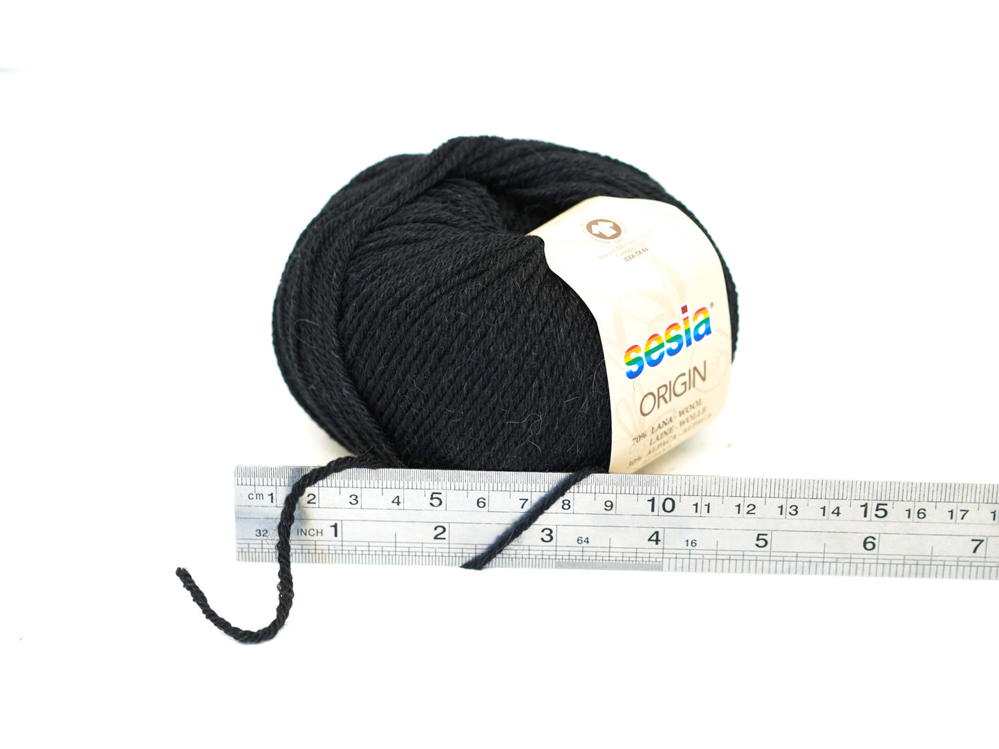 Black SESIA Origin – 70% Virgin Wool Alpaca blend, 50g / 112m