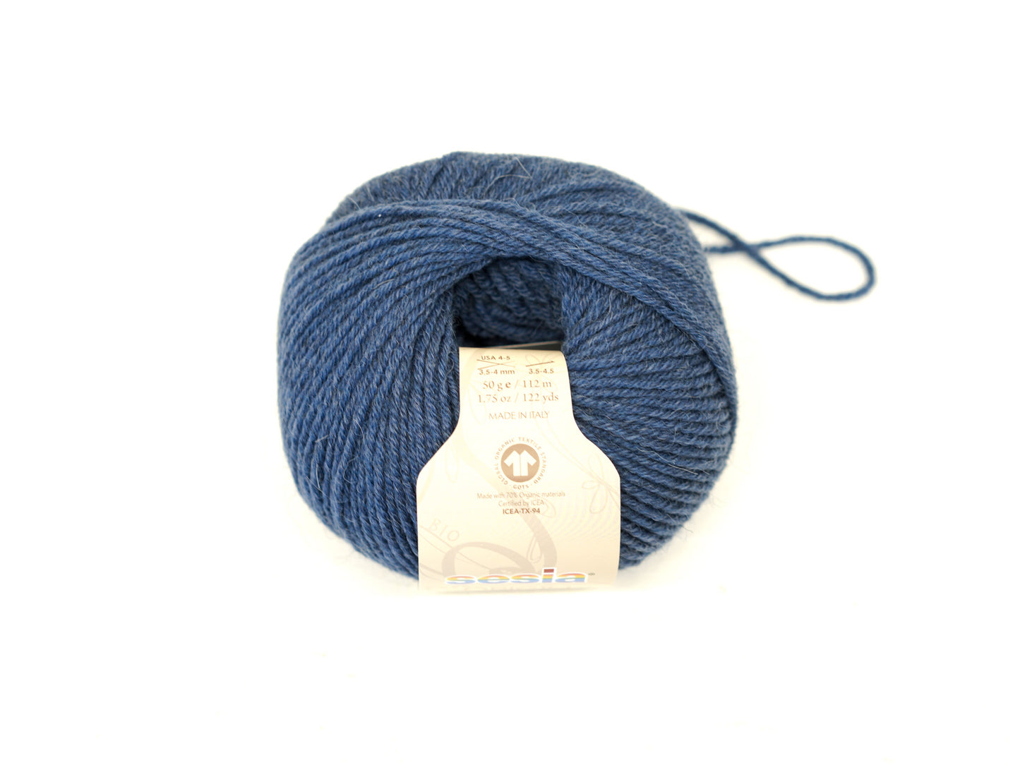Denim blue SESIA Origin – 70% Virgin Wool Alpaca blend, 50g / 112m