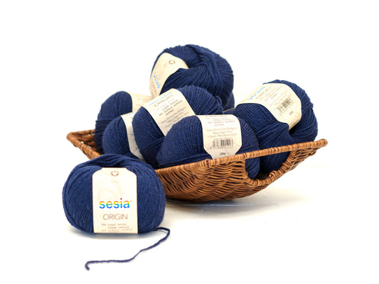Dark denim blue SESIA Origin – 70% Virgin Wool Alpaca blend, 50g / 112m