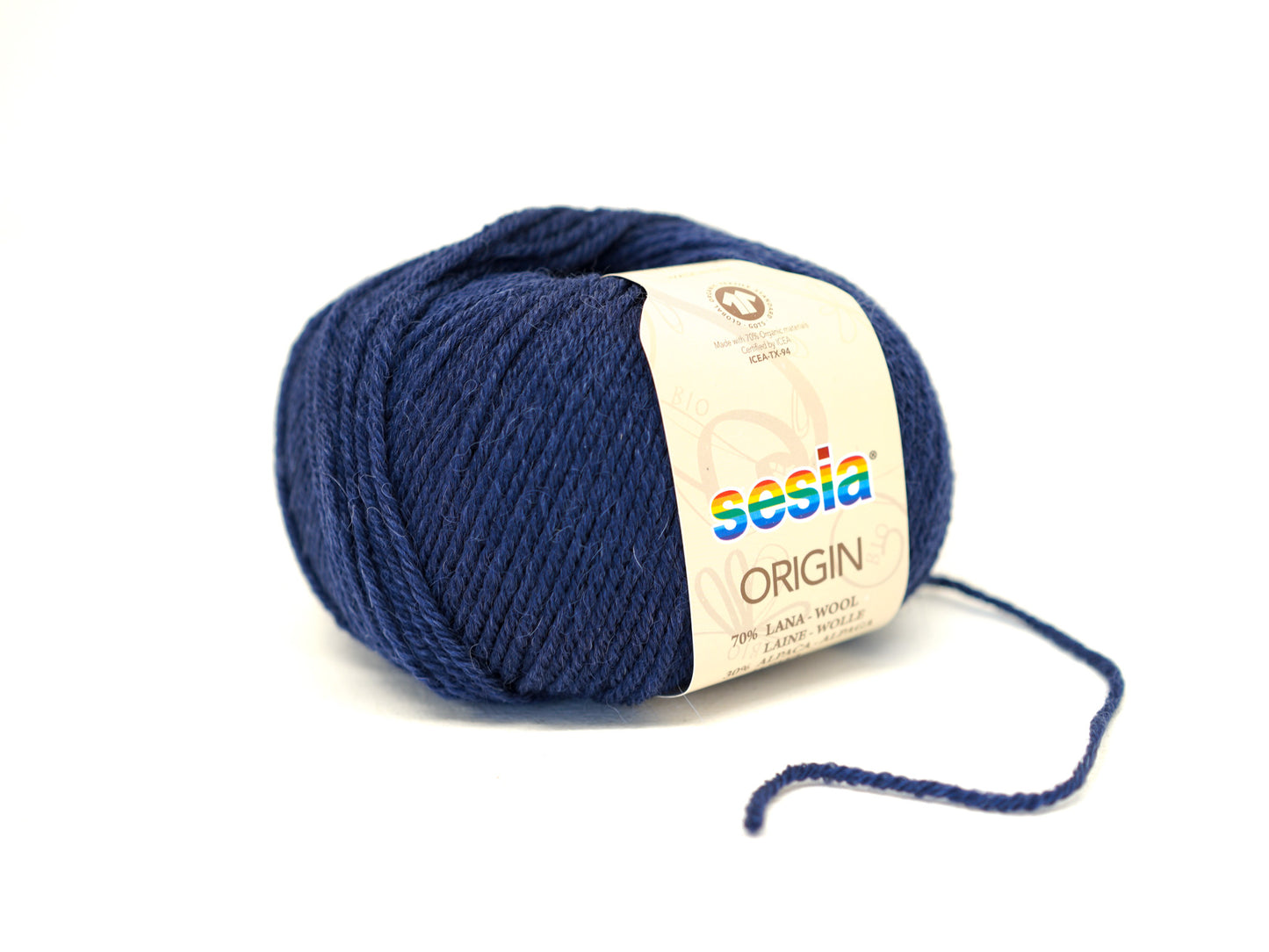 Dark denim blue SESIA Origin – 70% Virgin Wool Alpaca blend, 50g / 112m