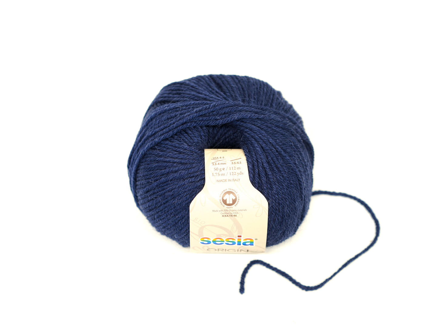 Dark denim blue SESIA Origin – 70% Virgin Wool Alpaca blend, 50g / 112m