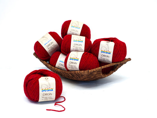 Dusty red SESIA Origin – 70% Virgin Wool Alpaca blend, 50g / 112m