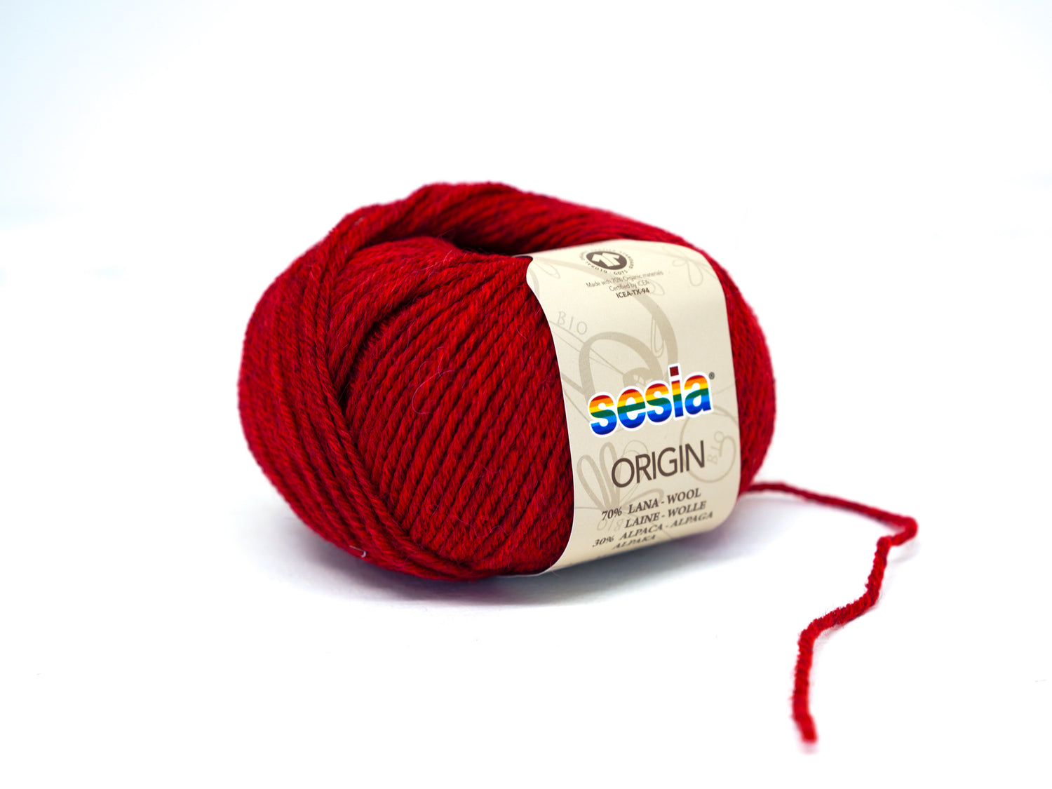 Dusty red SESIA Origin – 70% Virgin Wool Alpaca blend, 50g / 112m