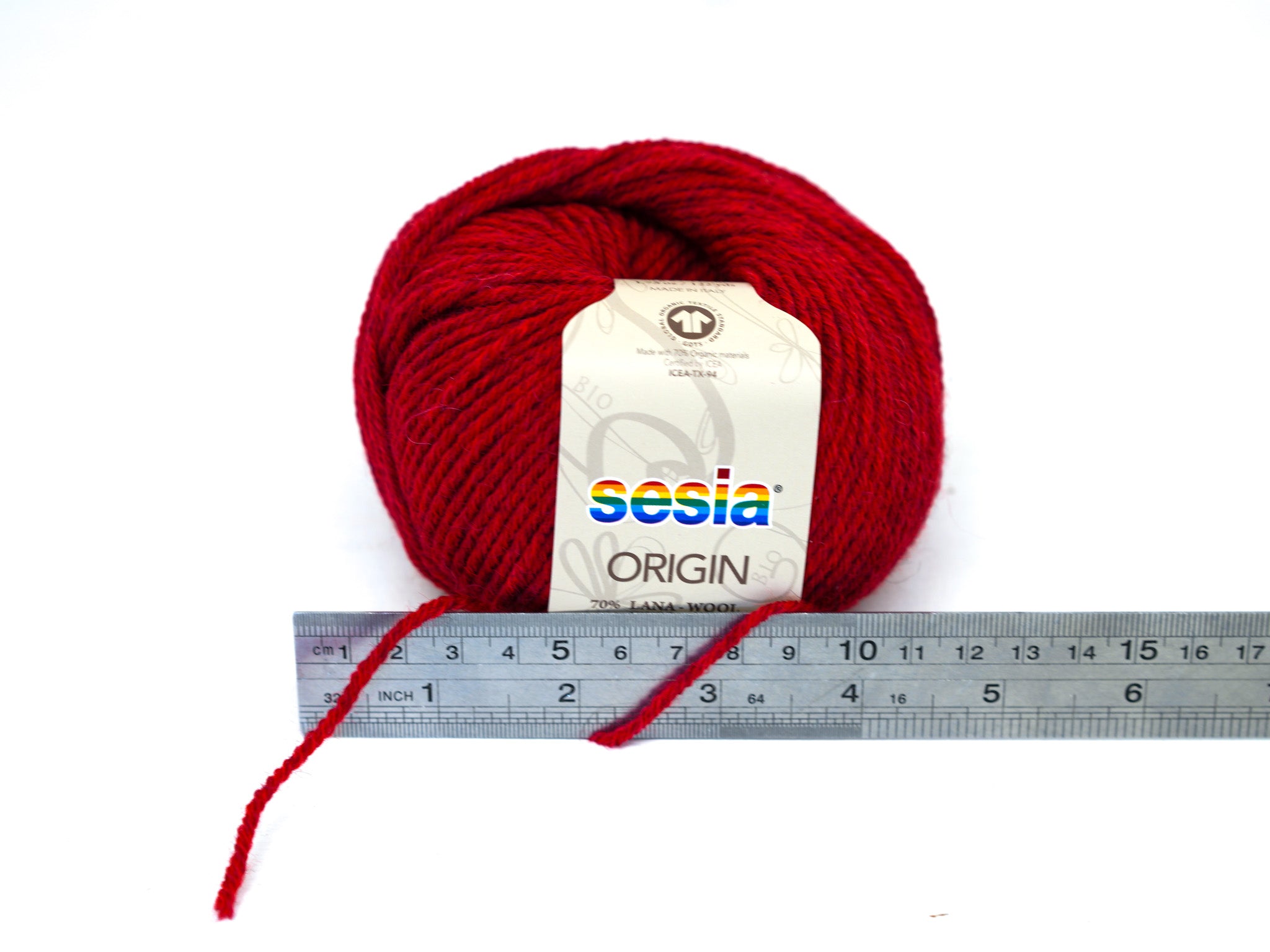 Dusty red SESIA Origin – 70% Virgin Wool Alpaca blend, 50g / 112m