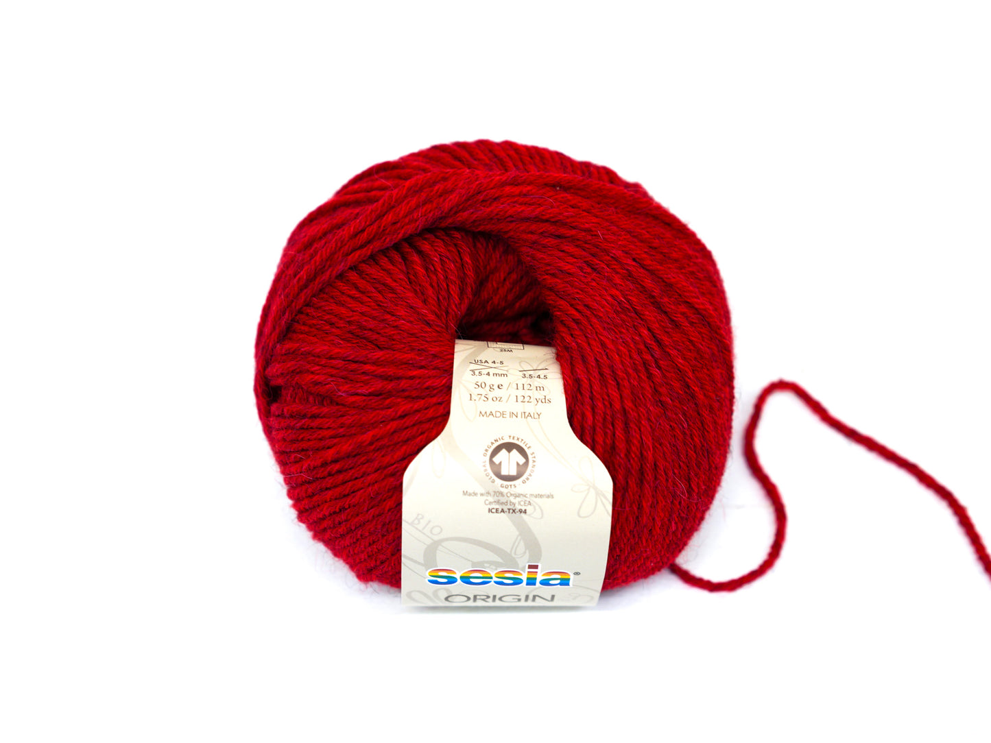 Dusty red SESIA Origin – 70% Virgin Wool Alpaca blend, 50g / 112m