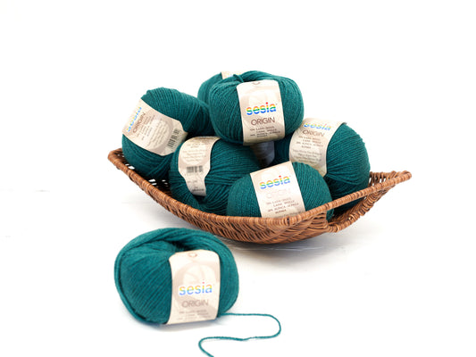 Emerald green SESIA Origin – 70% Virgin Wool Alpaca blend, 50g / 112m