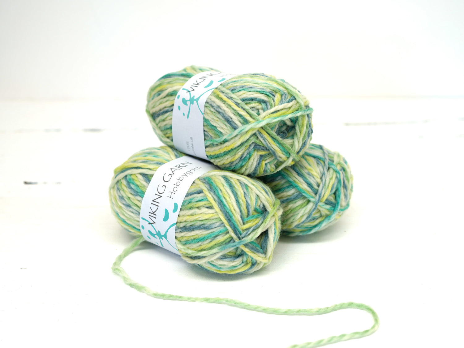 Green Printed ARAN - Viking Hobbygarn - 50g/70m
