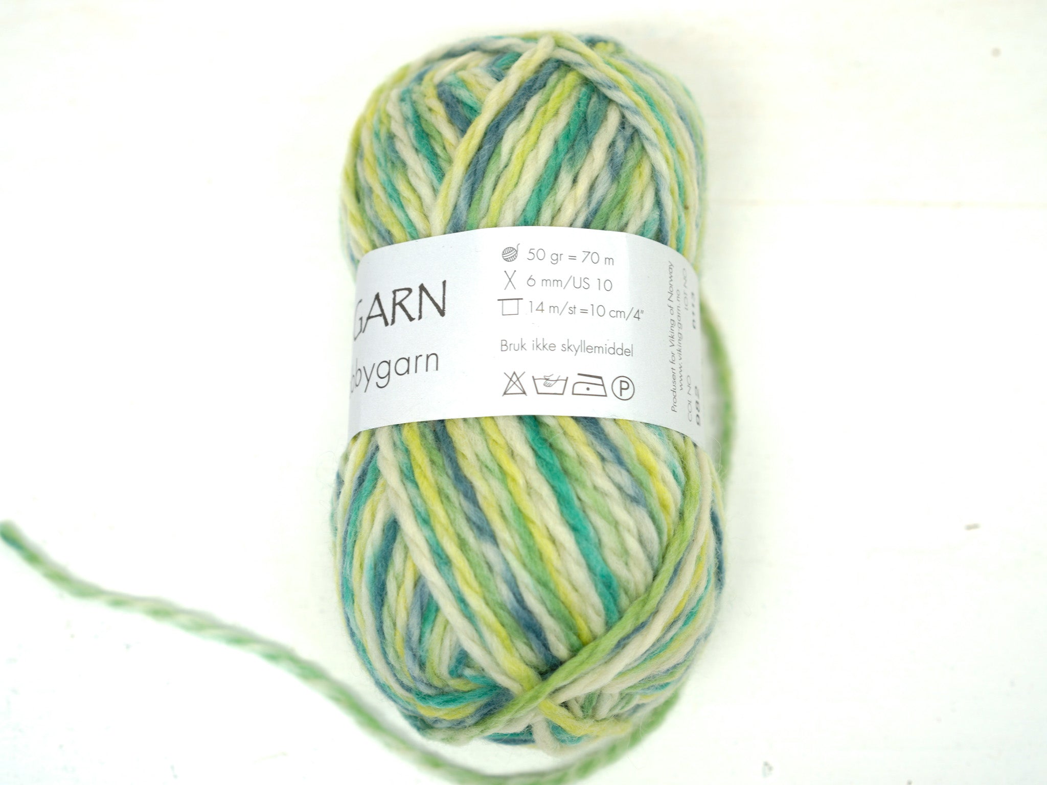 Green Printed ARAN - Viking Hobbygarn - 50g/70m