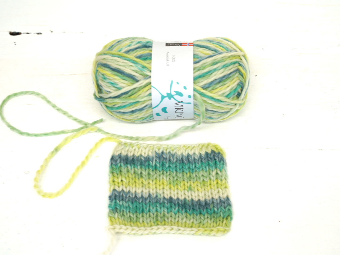 Green Printed ARAN - Viking Hobbygarn - 50g/70m