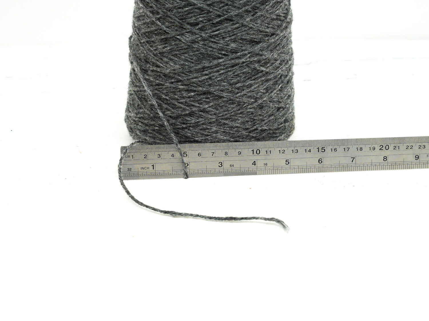 Graphite grey yarn for crafts - 206 color