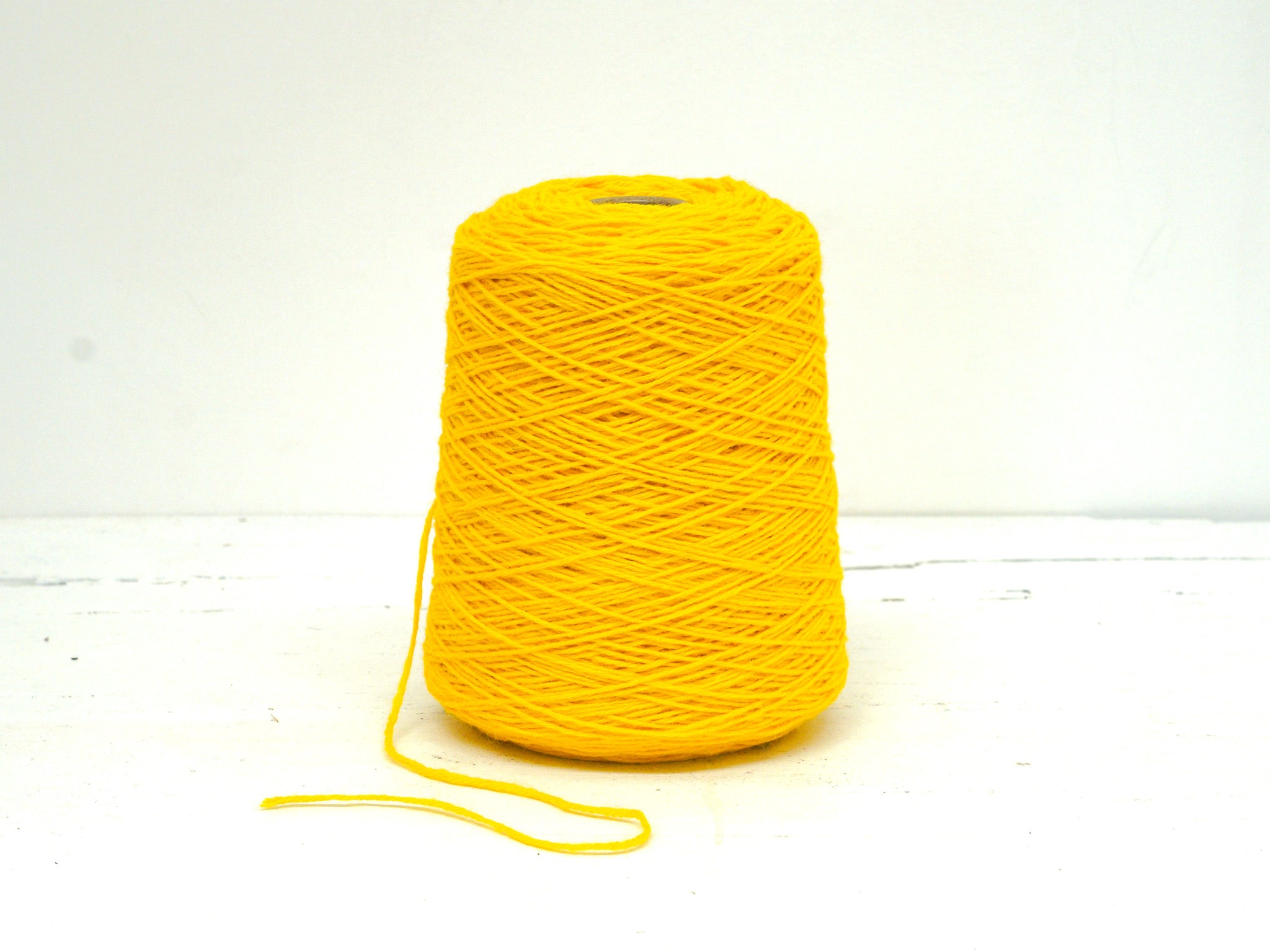 Yellow – carpet wool in cone - 710