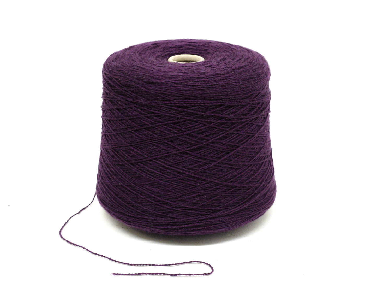 Purple soft merino wool in cone - 900g/31.7oz
