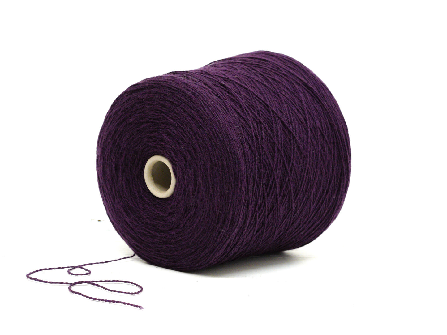 Purple soft merino wool in cone - 900g/31.7oz