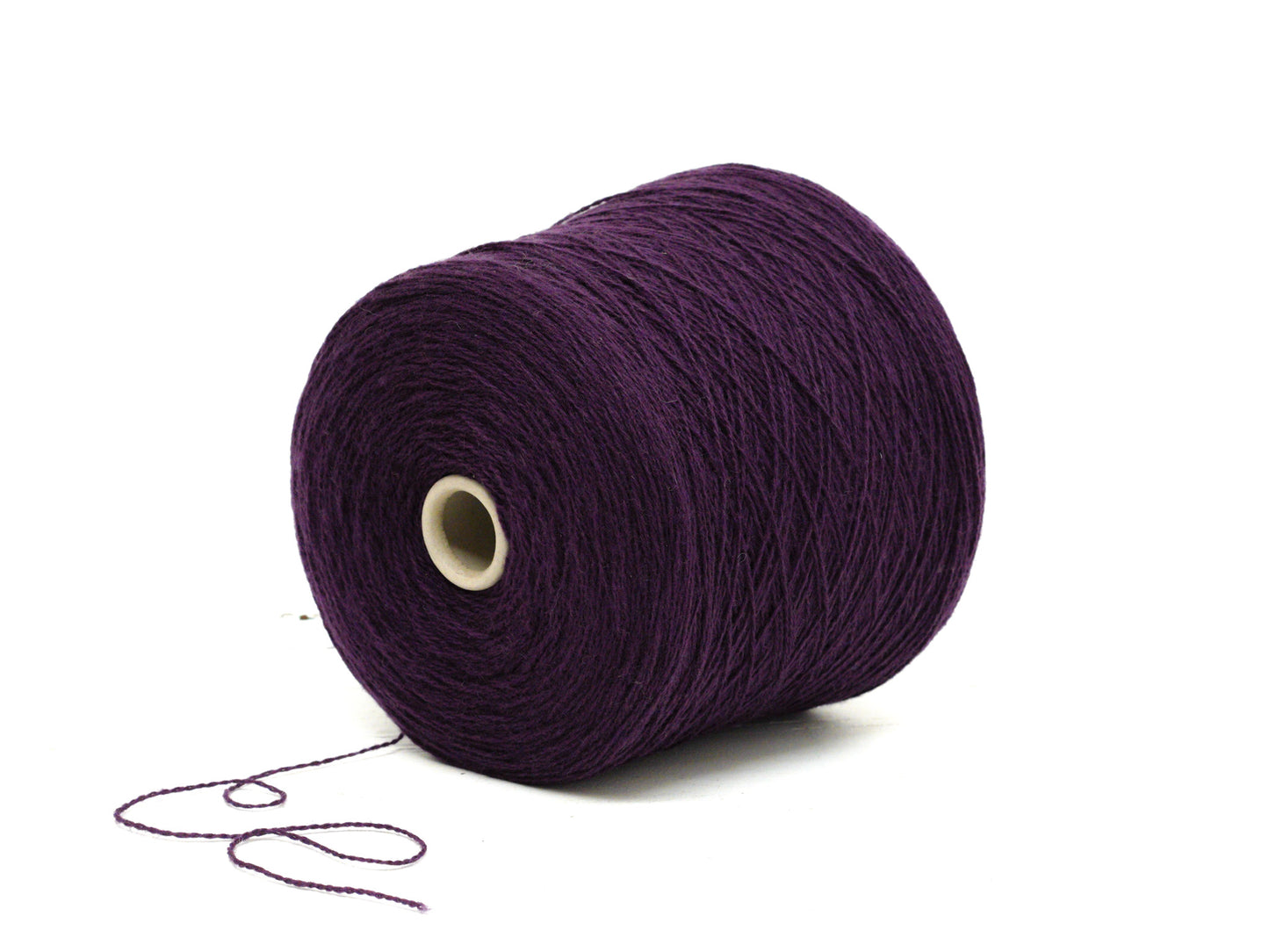 Purple soft merino wool in cone - 900g/31.7oz