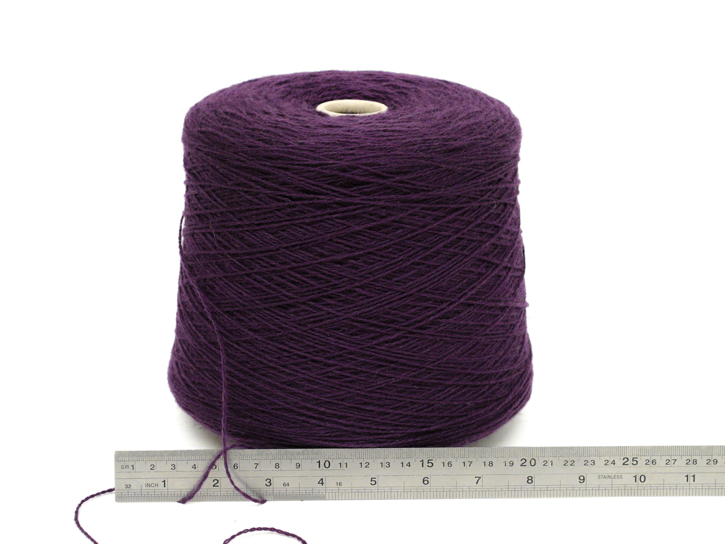 Purple soft merino wool in cone - 900g/31.7oz